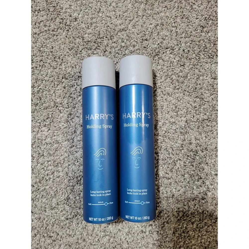 (2) Harry's Holding Hairspray FIRM HOLD Mens Haircare 10 Fl Oz Each